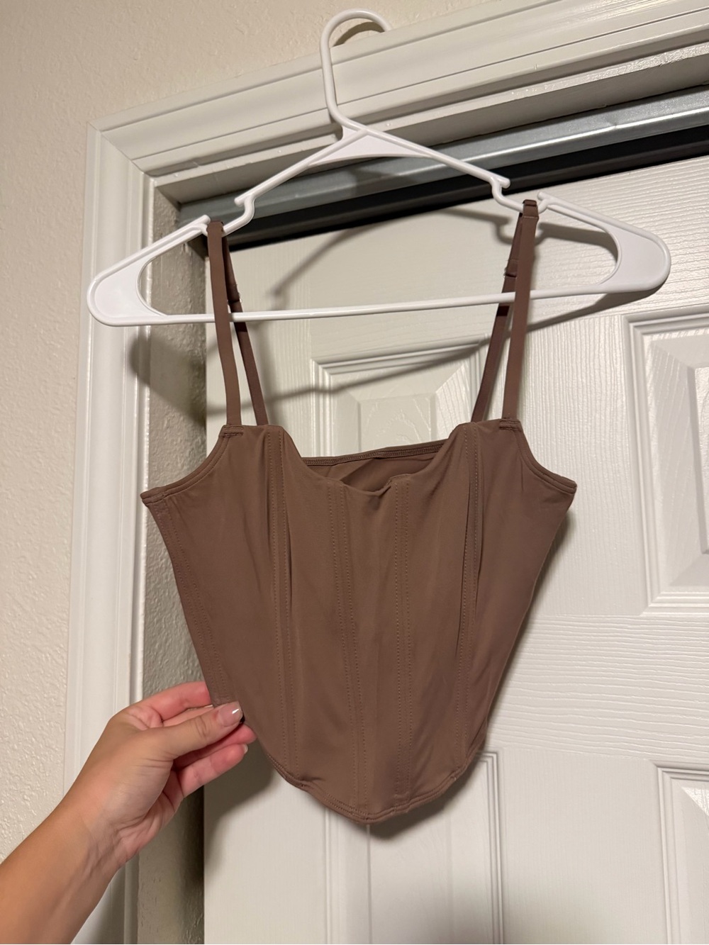 Hollister Brown Corset Top